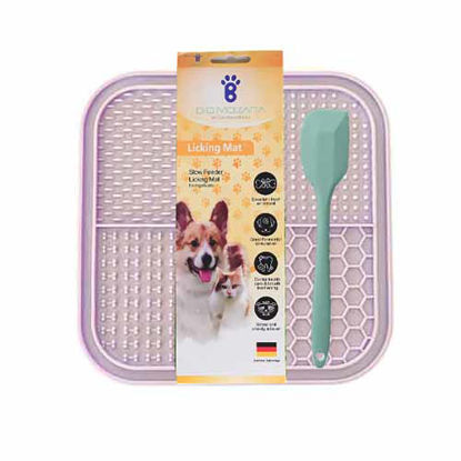 تصویر  مت لیسیدنی تشویقی سگ و گربه بایو موزارا بنفش