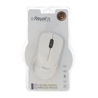 تصویر  موس بی سیم رویال مدل MW-269 سفید