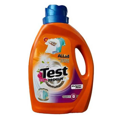 تصویر  مایع لباسشویی مخصوص لباس های سفید و رنگی تست مدل ALLin1 حجم 1 لیتر