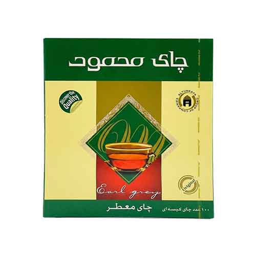 تصویر  چای سیاه کیسه ای معطر محمود بسته 100 عددی