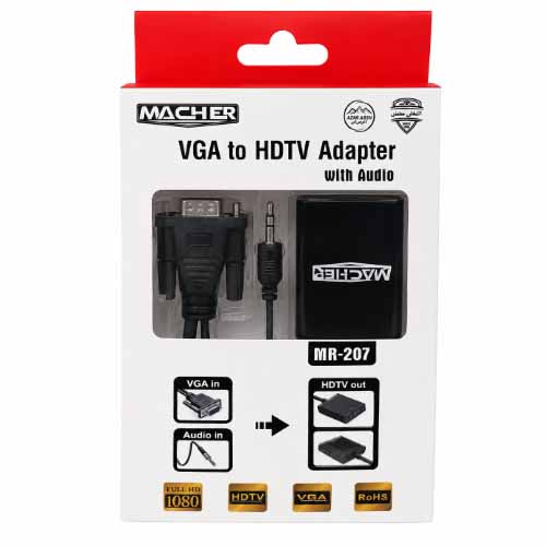 تصویر  تبدیل VGA به HDMI مچر مدل MR-207
